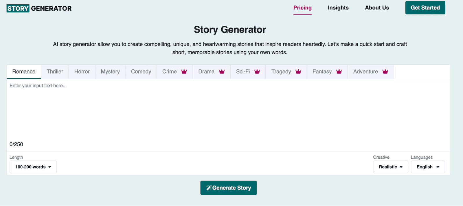 Story Generator AI